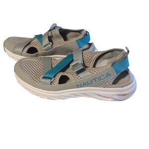 Nautica gray and blue size 8 sandals